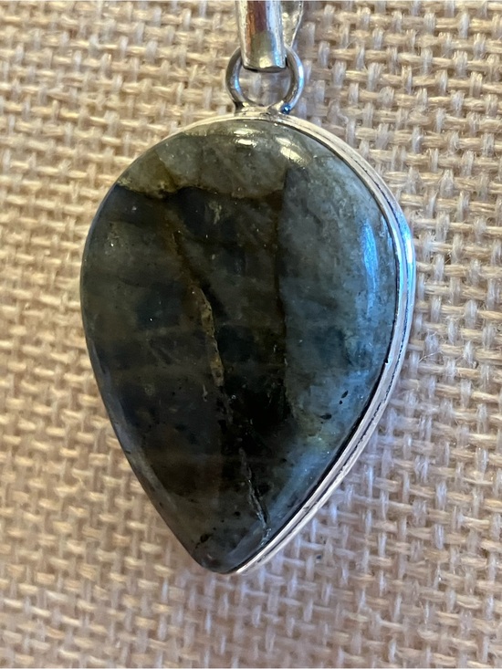 Jewelry - LABRADORITE PENDANT SET IN STERLING WITH S STERLING OF SILVER BRACELET